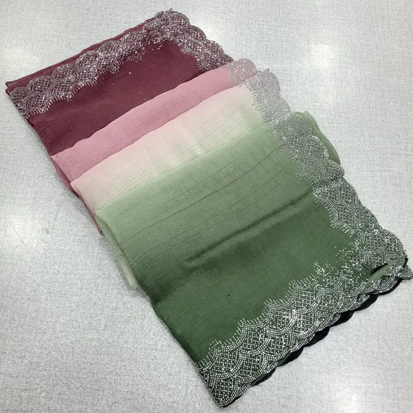 Crunchy Space Multi Colour Stone Work Saree | SR274